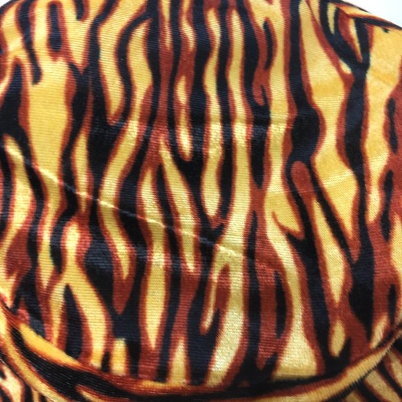 70’s Style Zebra Panne Velvet Pimp Big Daddy Hat NWOT VTG - Picture 7 of 7